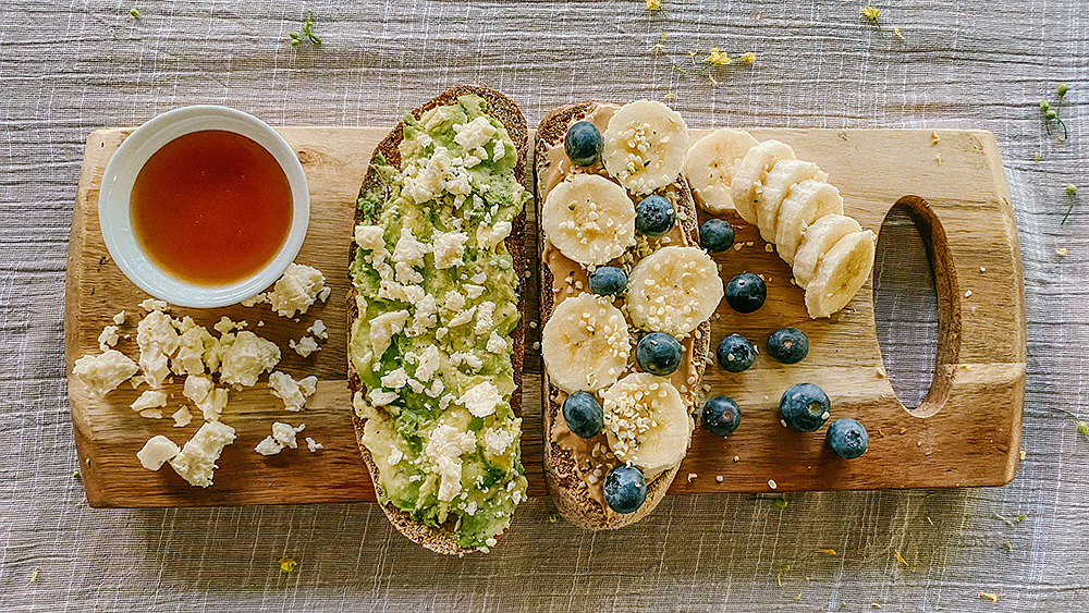 Sourdough Gluten Free bread loaf with banana and avocado