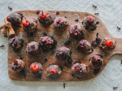 Gluten free Christmas Fruit Cale Bites