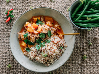 Vegan gluten free Jack Fruit Curry